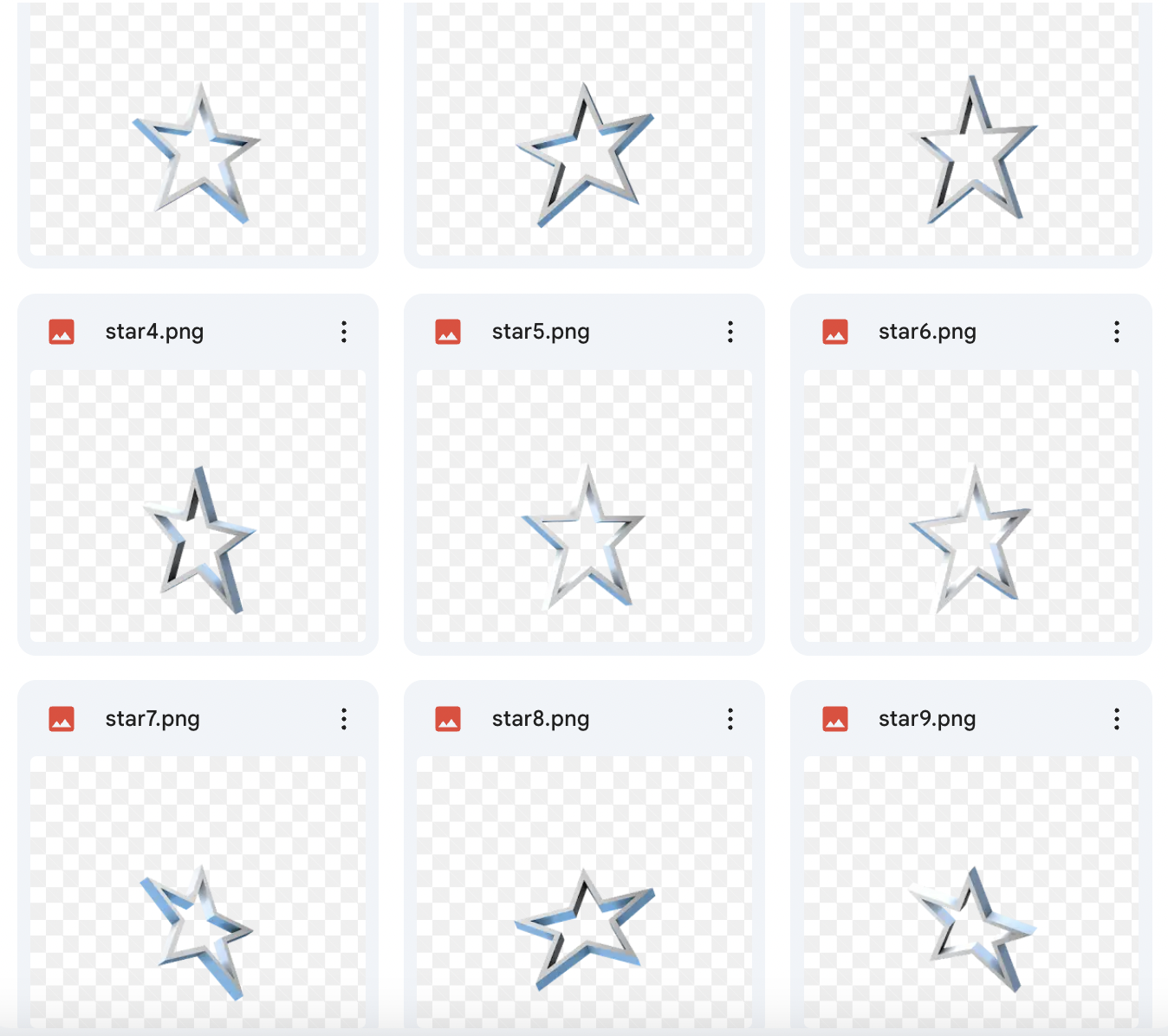 3D Stars Mini Pack