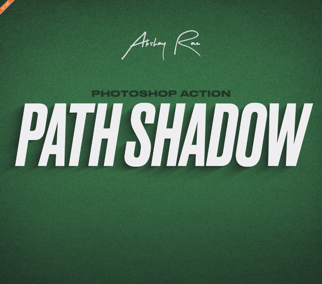 Photoshop Path Shadow Action