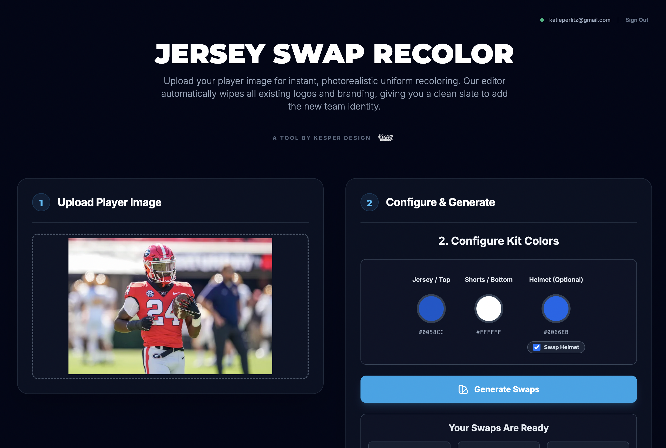Jersey Swap Generator