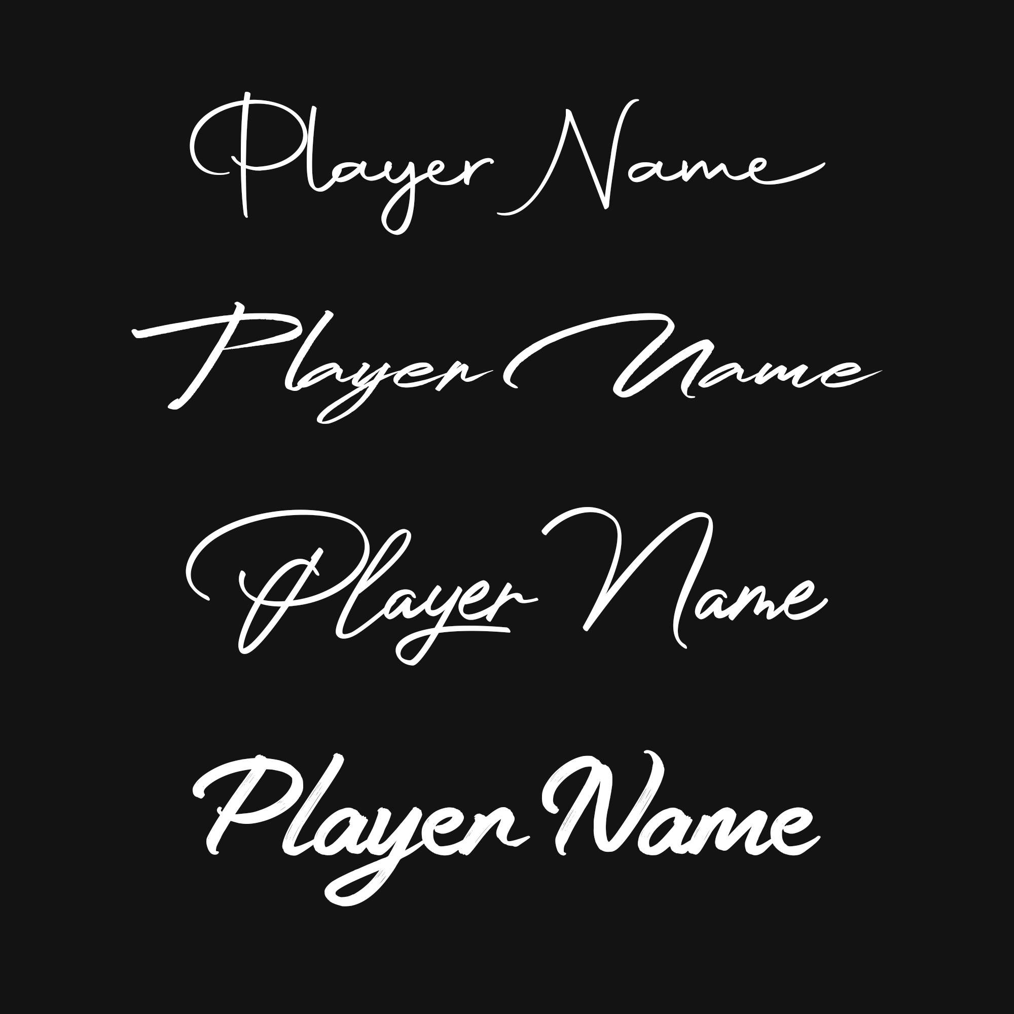 Four Signature/Script Fonts